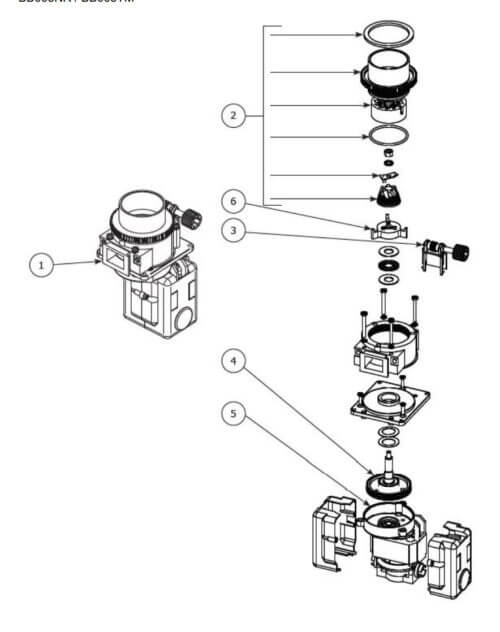 Spare part - Bezzera BB005- 0C201R4011D plastic gear assembly