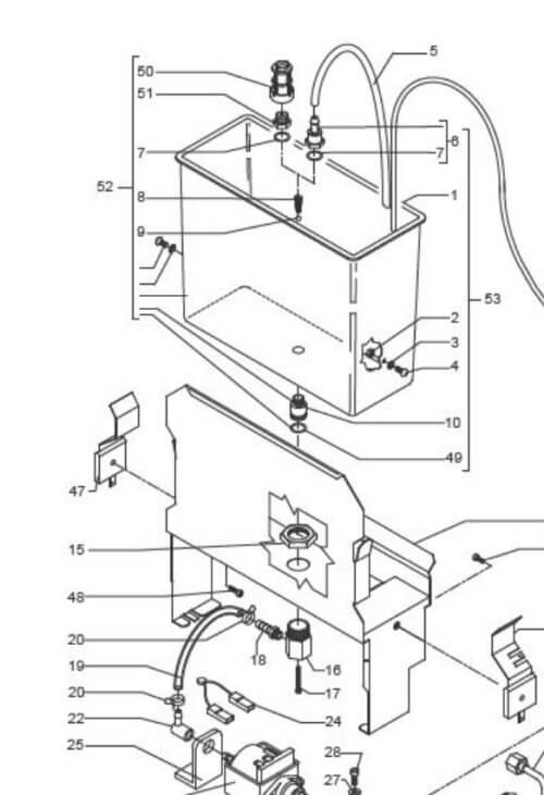 Bezzera spare part  -Water tank