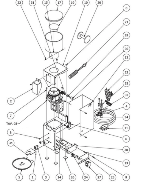 Bezzera 5963094 POTENTIOMETER - spare part